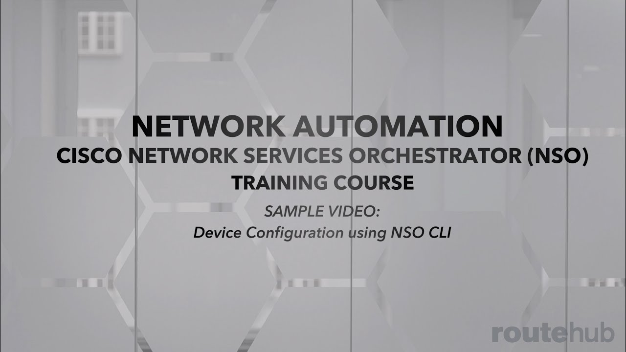 NETWORK AUTOMATION USING CISCO NSO | SAMPLE VIDEO