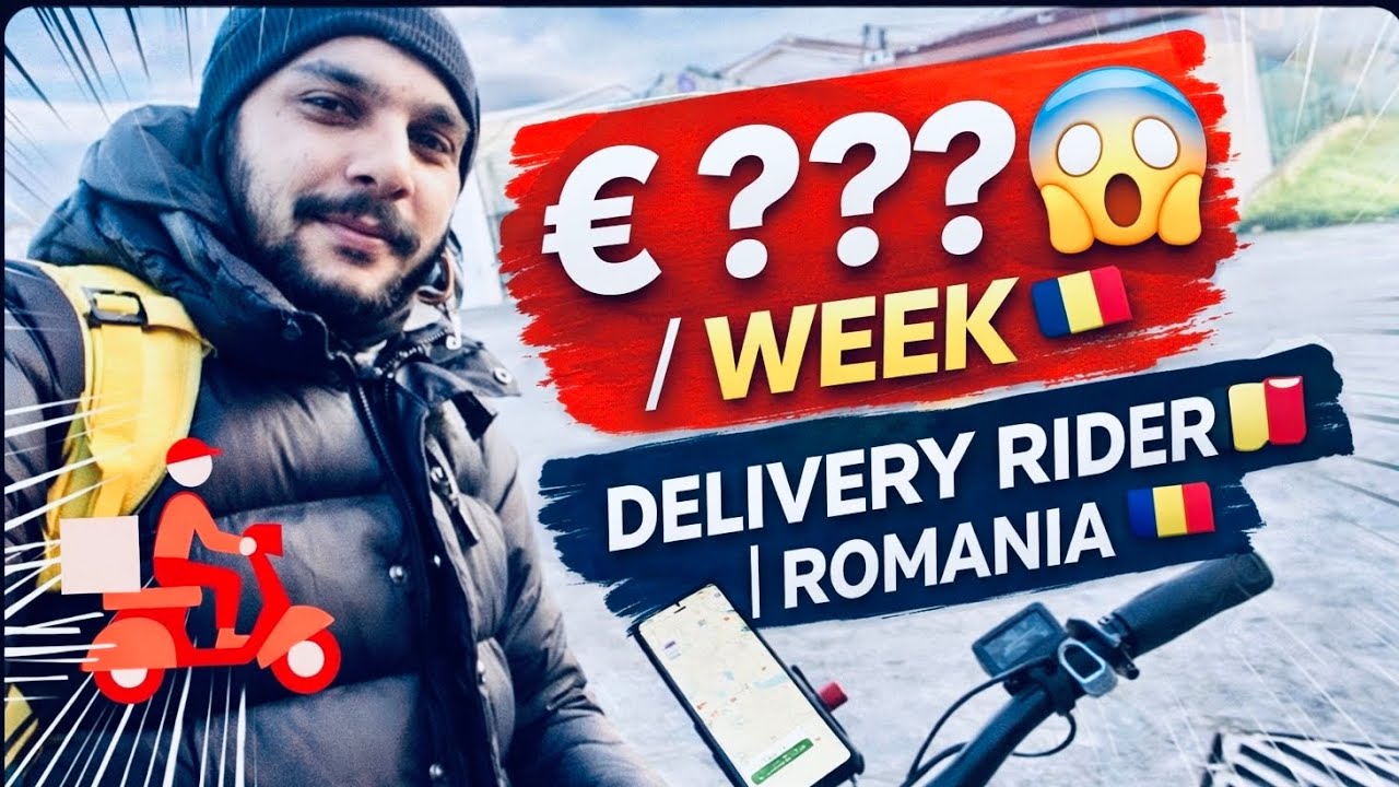 Romania Delivery Boy Job Salary 💰 | Weekly Income Bike Rider 🇷🇴