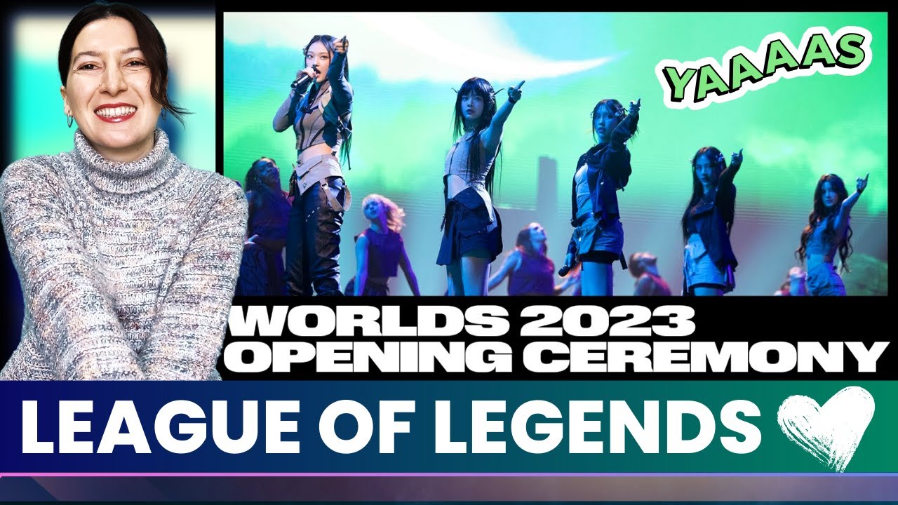League of Legends | Worlds 2023 Finals Opening Ceremony ft. NewJeans, HEARTSTEEL | Reaction
