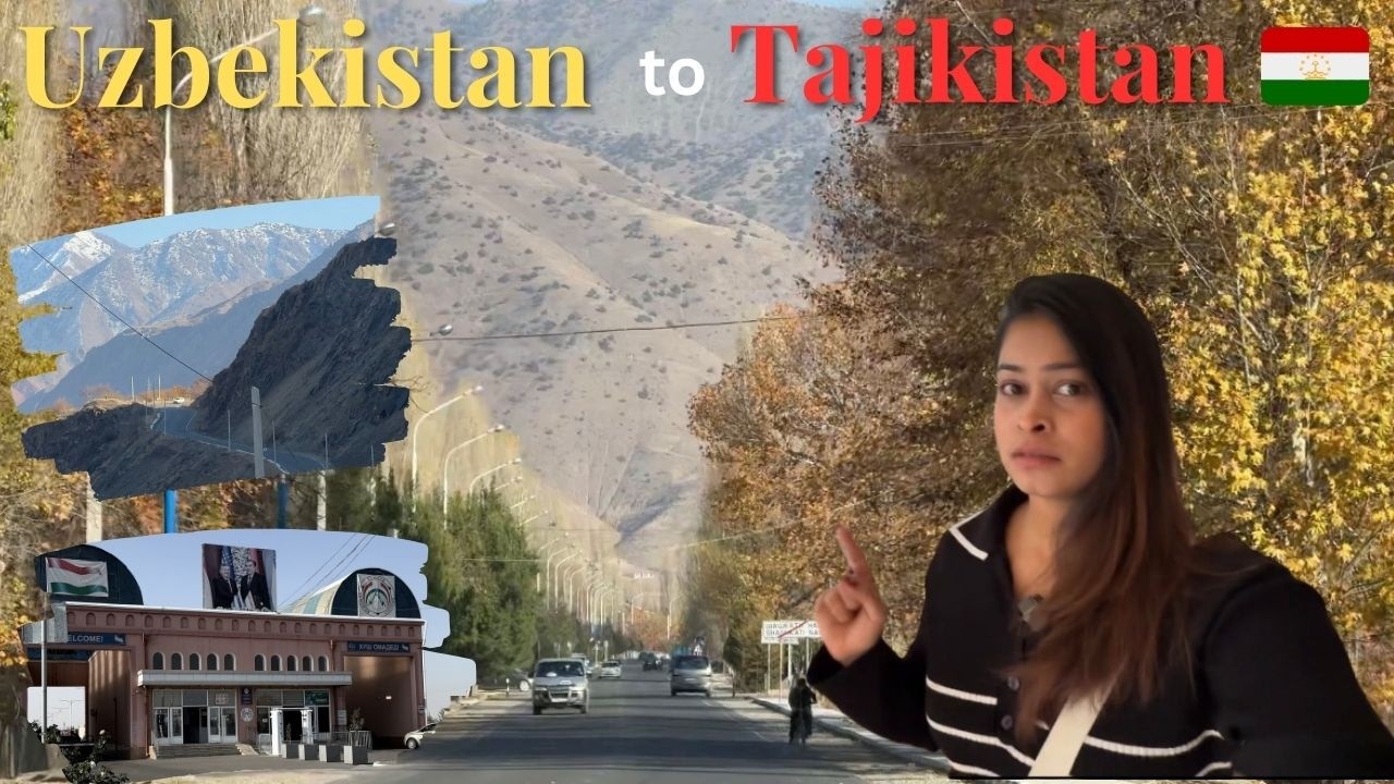 Solo border crossing from Uzbekistan to Tajikistan 🇺🇿➡️🇹🇯Megflyingsoul| Marathi Travel Vlogger