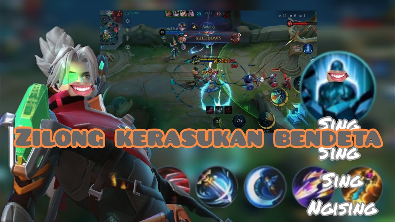 Zilong kerasukan bendet 🗿#mobilelegends #mlbb 