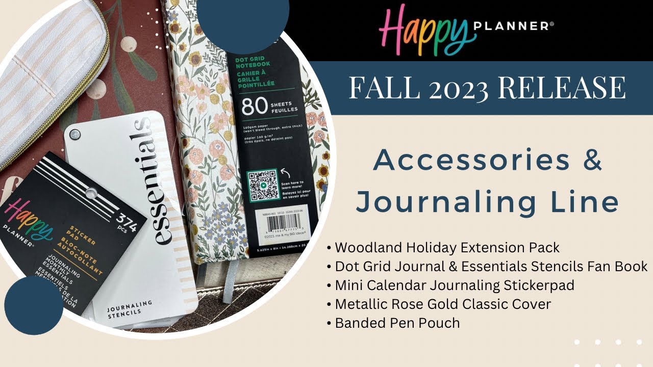 Fall 2023 Happy Planner Release: Accessories & Journaling Line