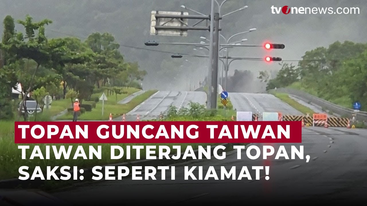 Topan Super Ragasa Lumpuhkan Taiwan, 273 Penerbangan Dibatalkan | OneNews Update