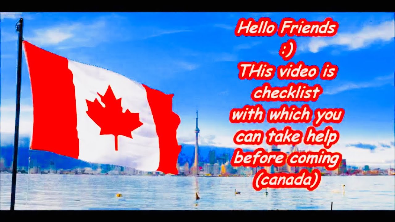 Important things to carry when coming to canada (list for students)