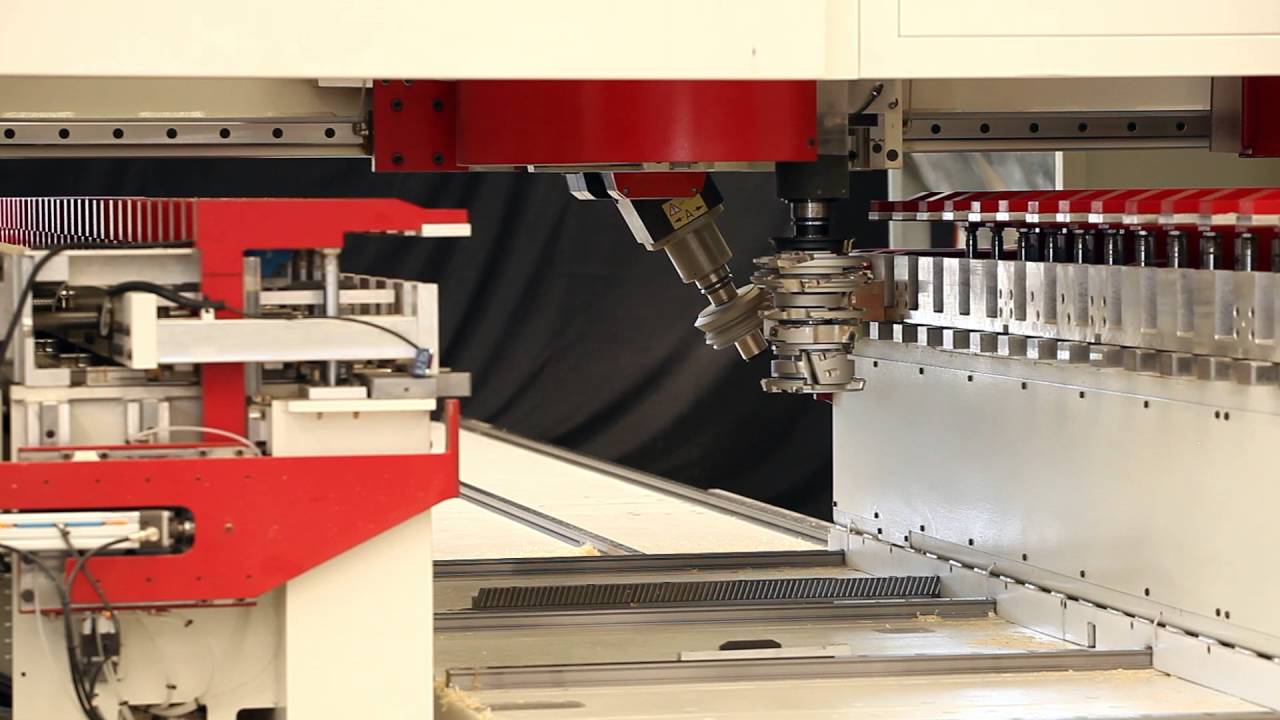 HSD Electrospindle & 2 Axis Head working on a 