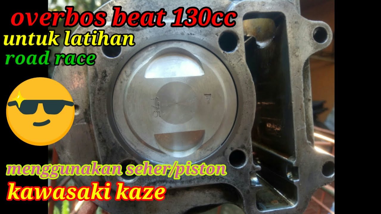 proses overbos beat karbu 130cc + bubut coak piston/seher nya