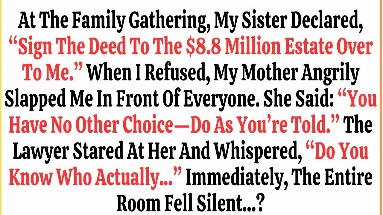 At The Family Gathering, My Sister Tried To Seize My Inheritance — Then The Lawyer Said…