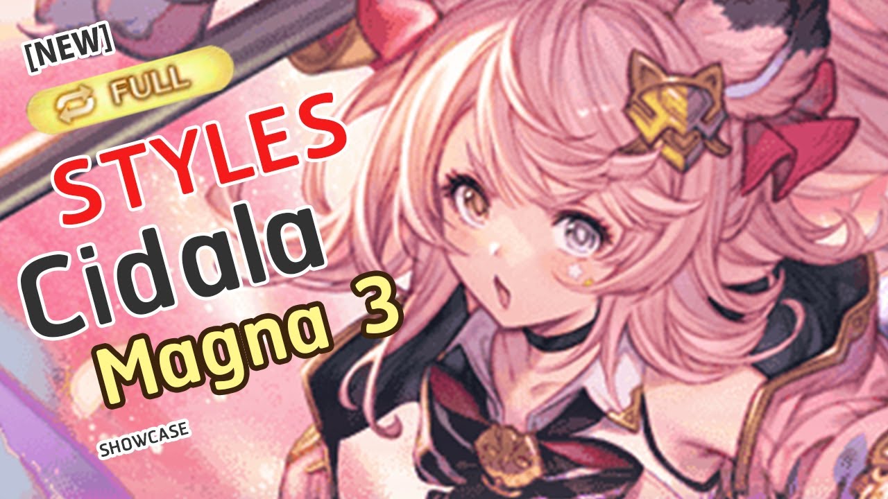 [GBF] Cidala  New Styles Test DMG Full Auto x Tefnut Raid シンダラ x テフヌト ( Magna3 grid Ver.) 【グラブル】