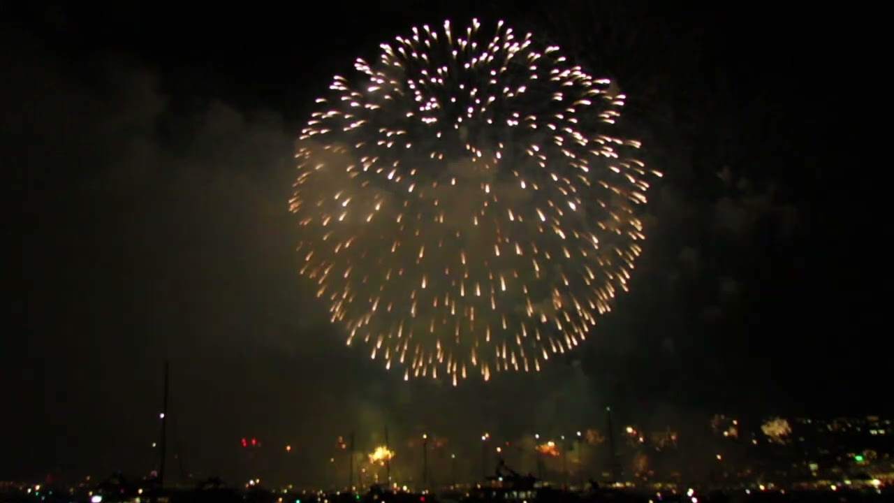 La France en spectacle de clôture du festival pyrotechnique de Cannes-  24 août 2025