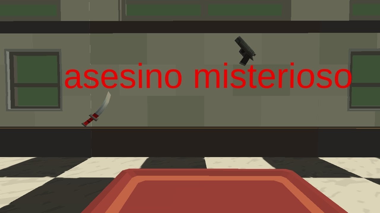 Jugando asesino misterioso en chicken gun