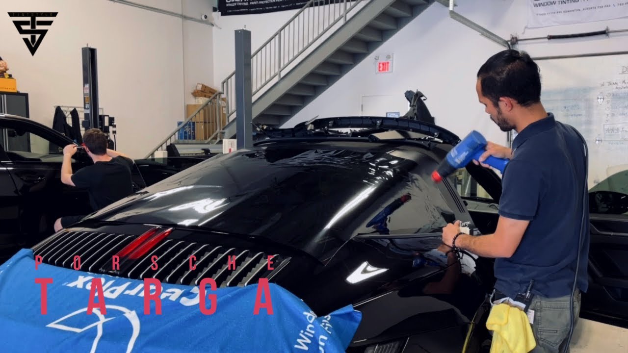 PORSCHE TARGA | How to shrink a aggressive back window.