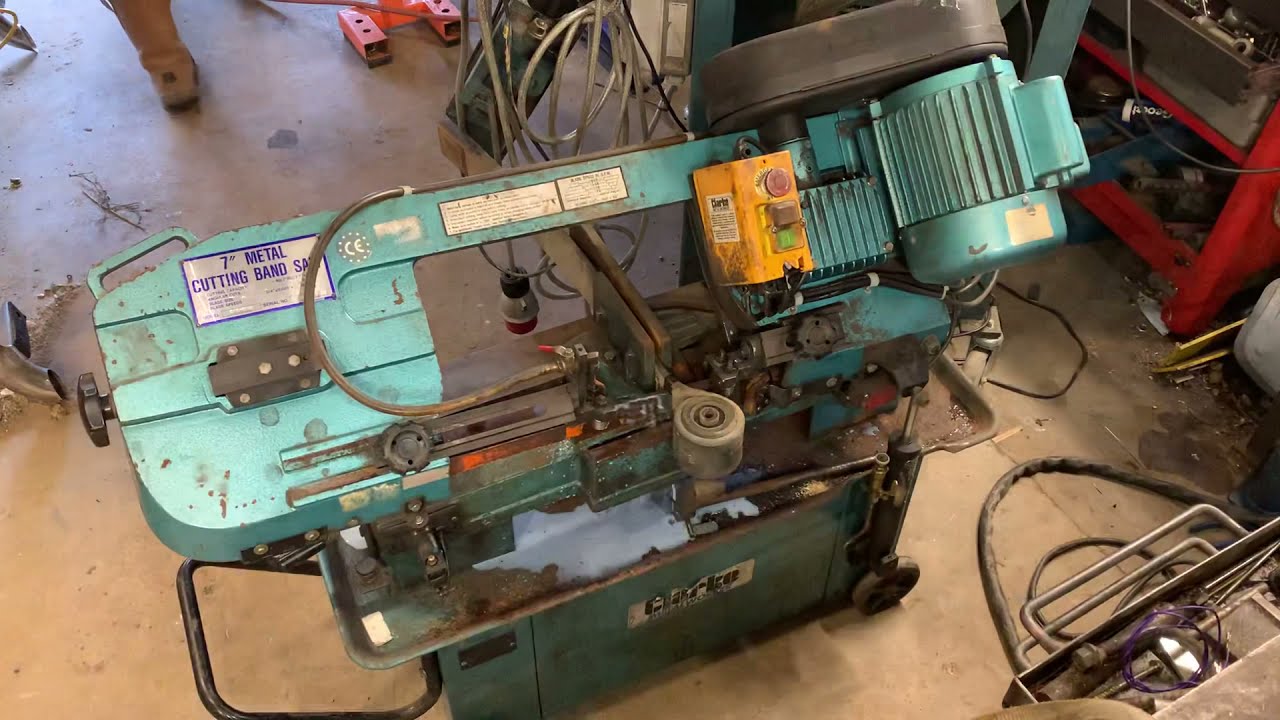 Clarke 12” x 7” bandsaw cutting leaf spring