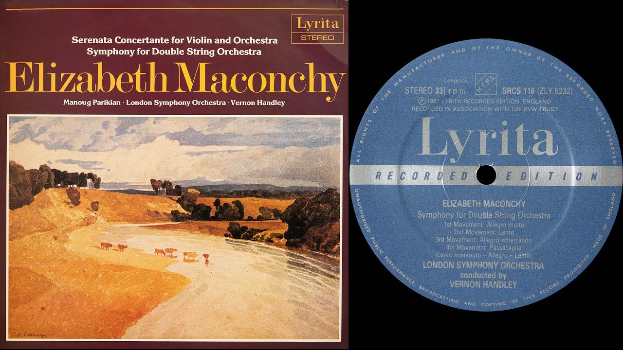 Maconchy - Symphony For Double String Orchestra (Handley) (vinyl: Miyajima, Graham Slee, CTC 301)