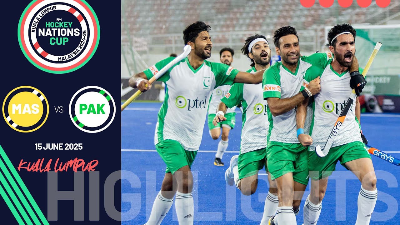 FIH Hockey Men's Nations Cup 2024-25 Highlights: Malaysia vs Pakistan | Match 4