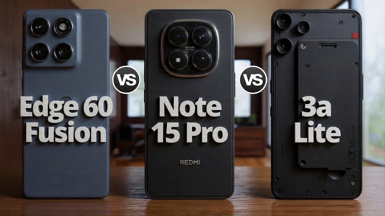 Redmi Note 15 Pro 5G Vs Nothing Phone (3a) Lite Vs Motorola Edge 60 Fusión ¿Cuál GANA en 2026?