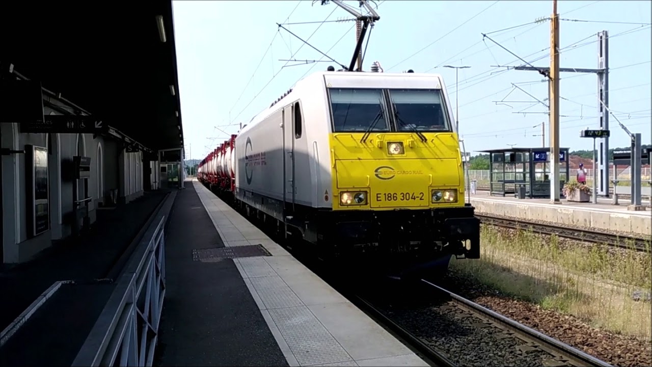 Treni merci a Forbach. Freight trains in Forbach. Fret trains à Forbach.