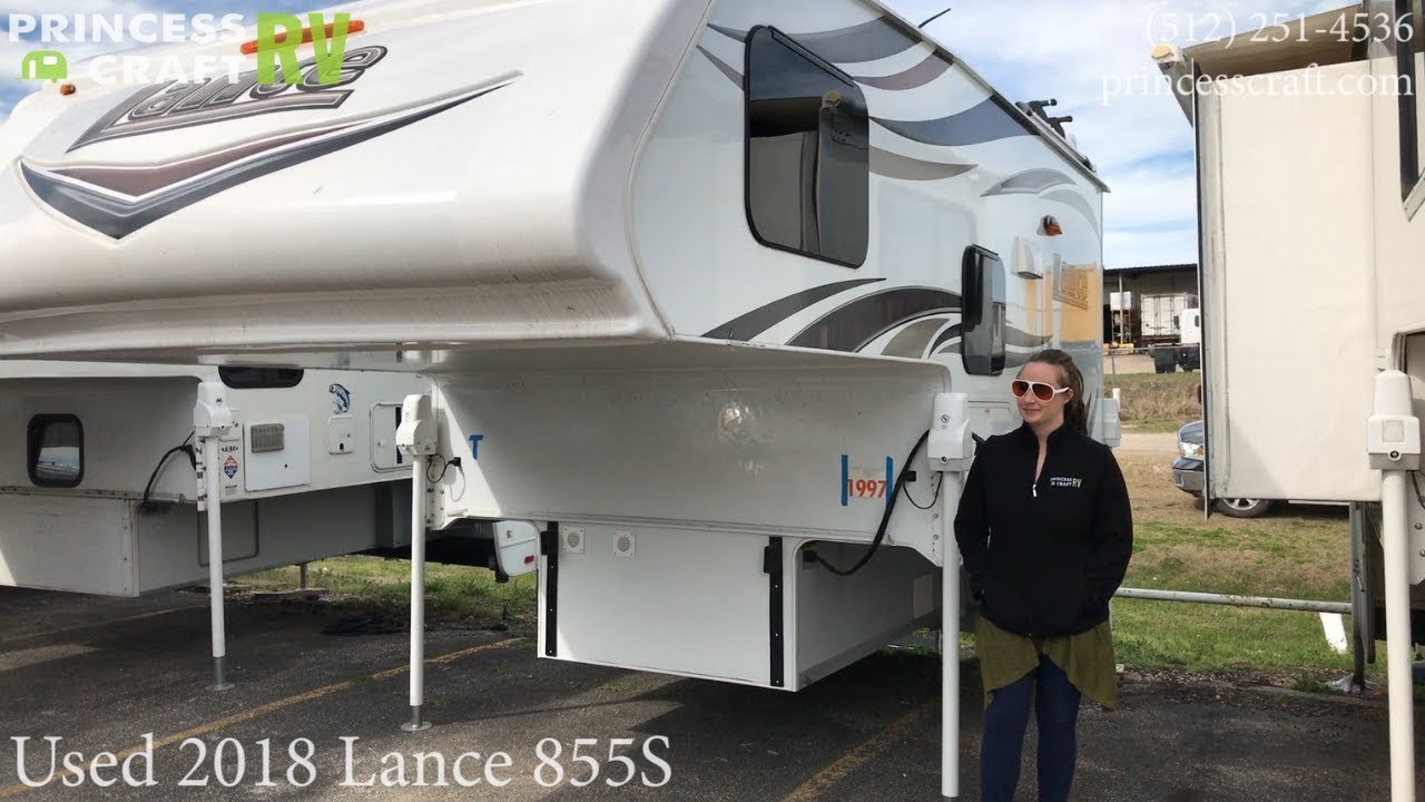 Used 2018 Lance 855S Truck Camper Stock #175028A