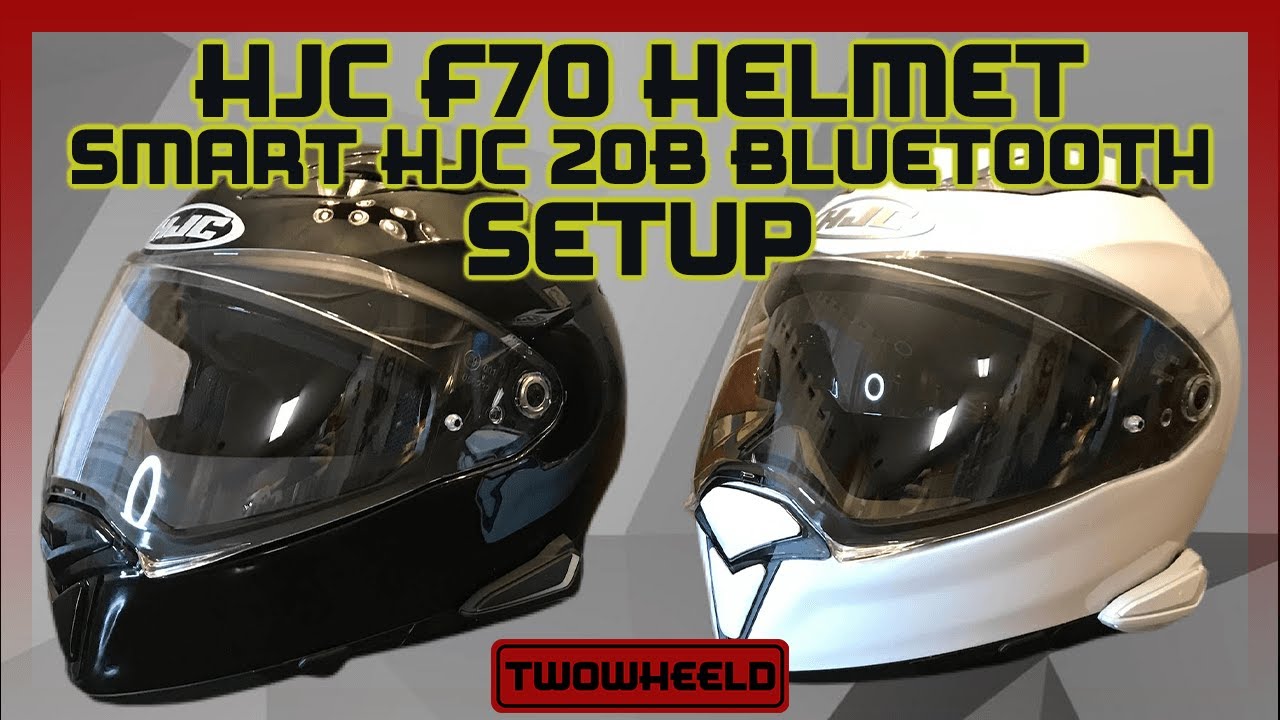 HJC Smart 20b Bluetooth Setup | HJC F70 Helmet | Sena Bluetooth Headset
