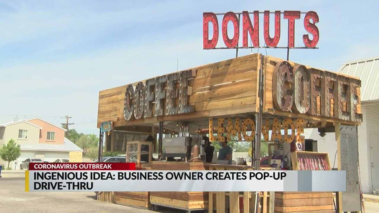 Business owner opens pop-up drive through coffee shop