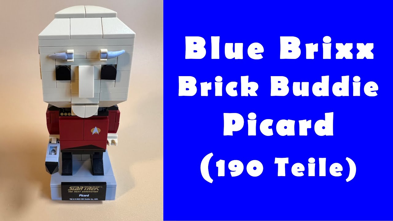Blue Brixx Brick Buddie Star Trek Picard (105447) Aufbauen und Spaß haben