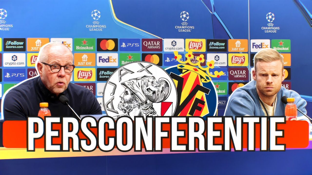 Ajax Moet Winnen | Fred Grim & Davy Klaassen | Persconferentie voor Villarreal - Ajax