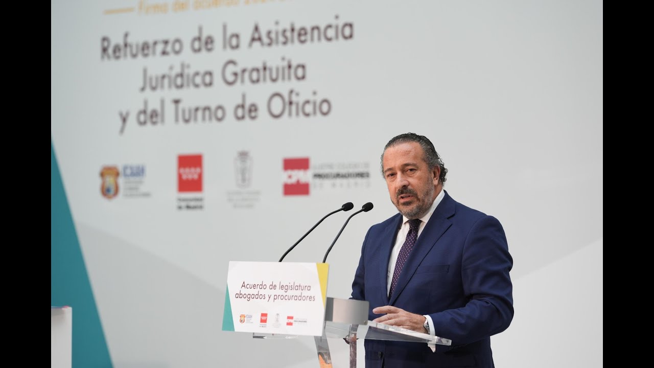 Justicia Gratuita y Turno de Oficio: firma de un Acuerdo con la Comunidad de Madrid
