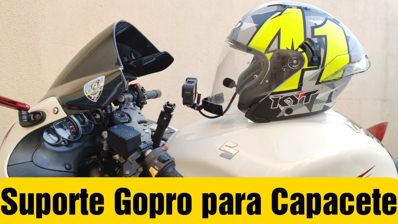 Como colocar sua Gopro em capacete aberto (jeito mais fácil e prático)