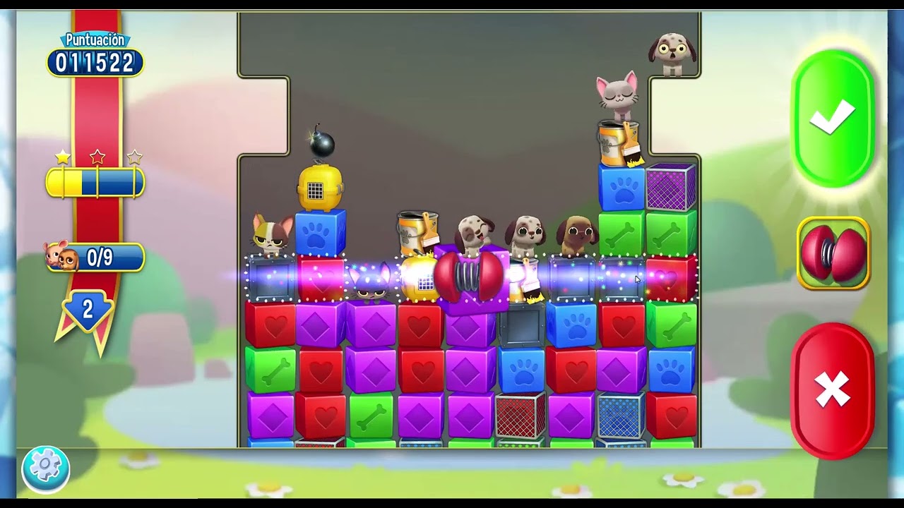 Pet Rescue Saga Nivel 2577 sin booster.-