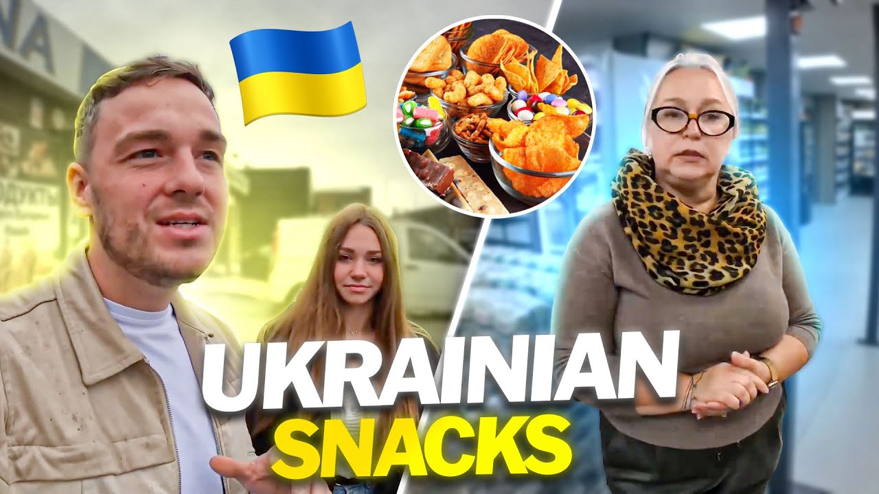 Trying Ukrainian snacks for the first time 🇺🇦