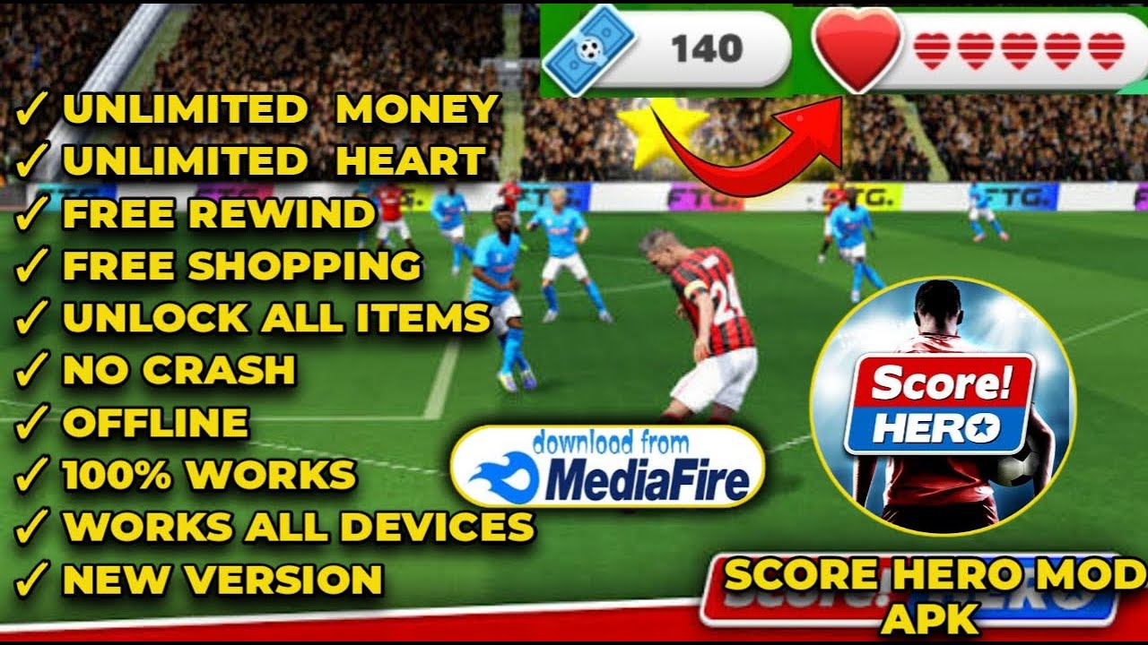 Score Hero Mod Apk- Unlimited Money & Free Shopping