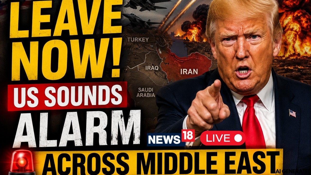 US IRAN WAR LIVE | 'Be Ready To Leave': US Issues Stark Warning Amid Escalating Iran Crisis | Trump