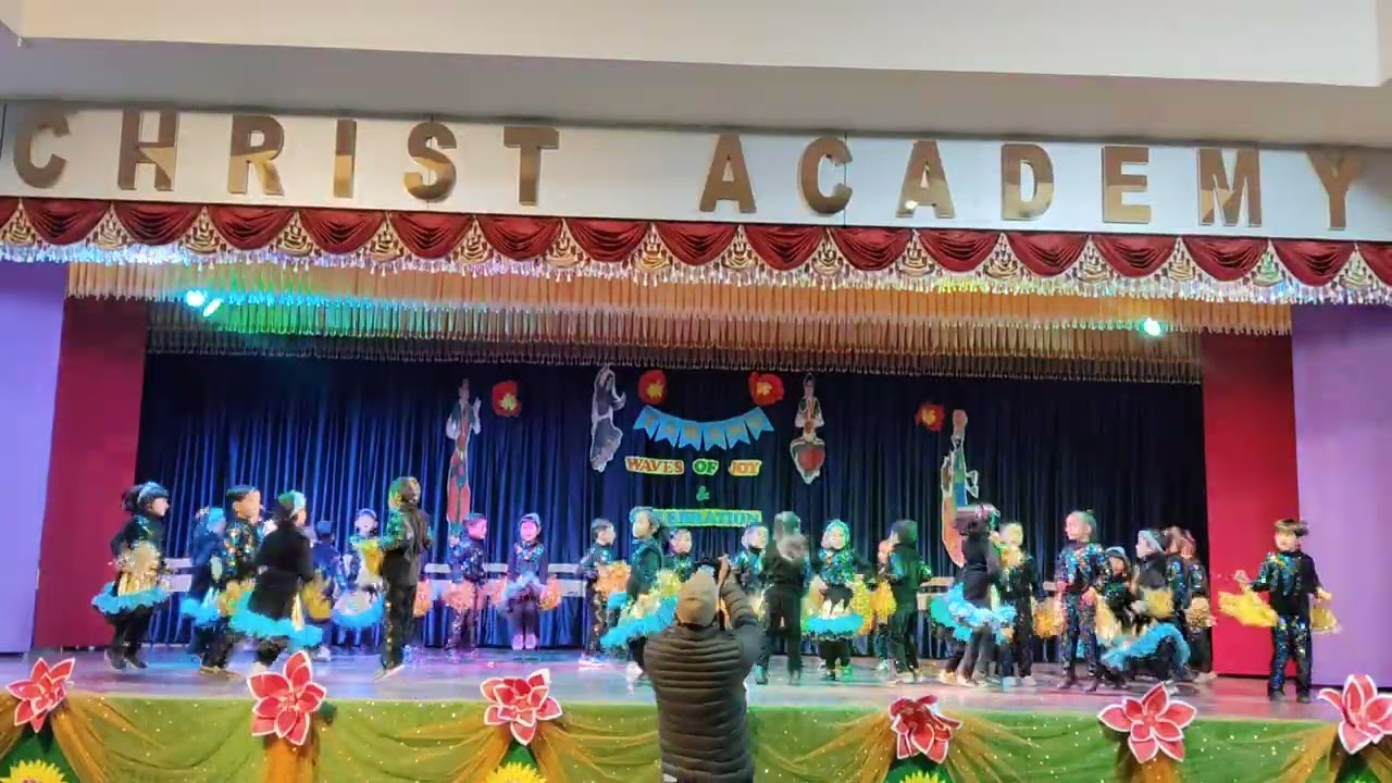 LKG students dance performance in annual day at christ academy 2026