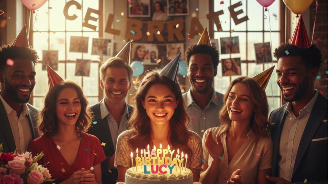 Happy Birthday Lucy | Cheerful Lucy Birthday Music | Perfect for Parties & Celebrations #Lucy