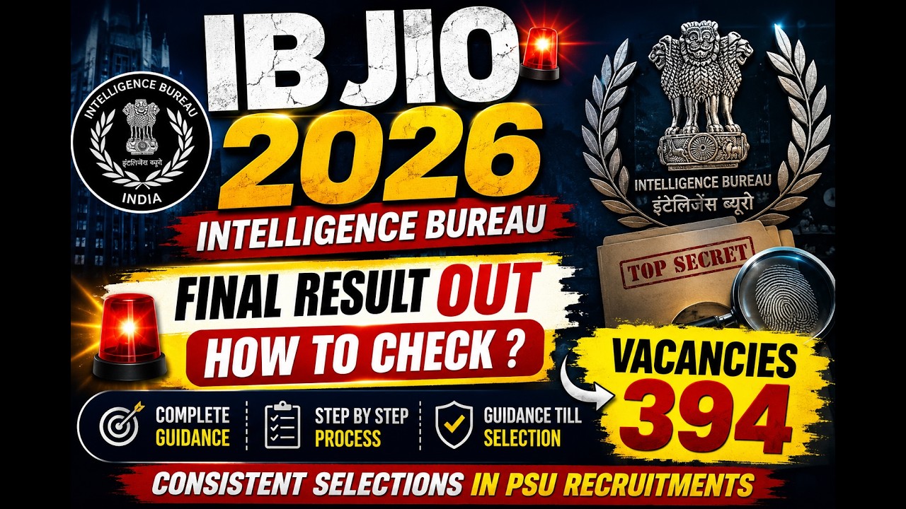 IB JIO 2026 FINAL RESULT OUT | HOW TO CHECK IB JIO RESULT?