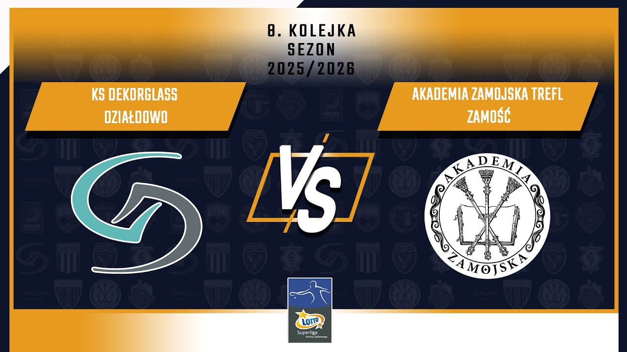 8. Kolejka LOTTO Superligi - KS Dekorglass Działdowo vs Akademia Zamojska Trefl Zamość