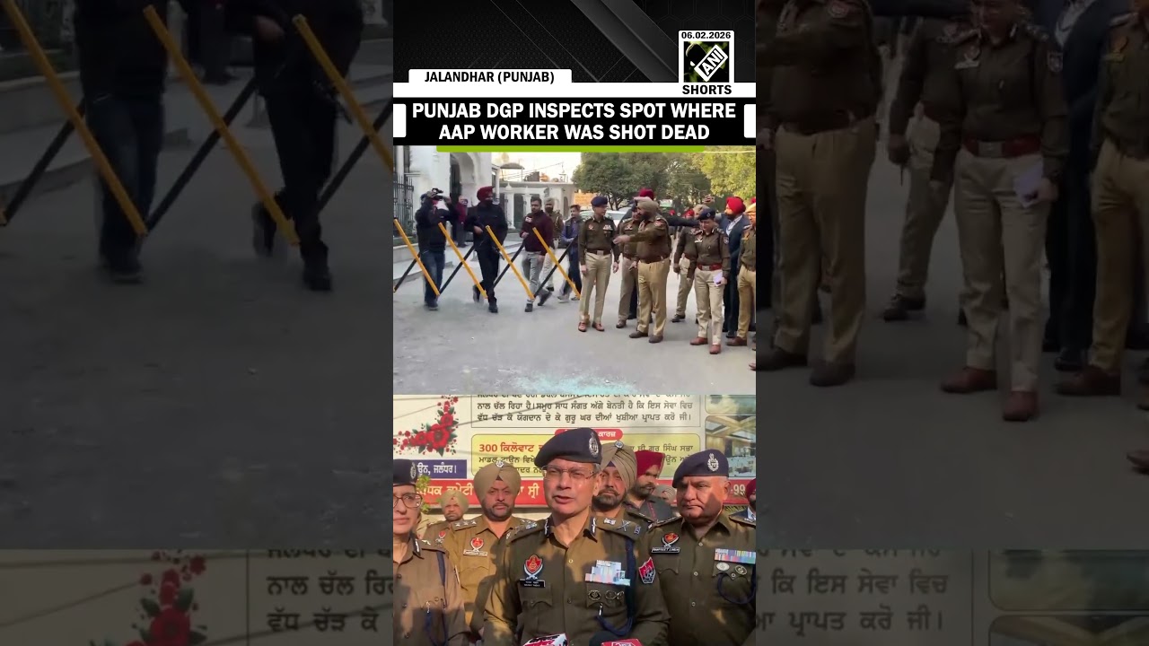 Punjab DGP Gaurav Yadav inspects spot where AAP leader Lucky Oberi Shot Dead | Jalandhar