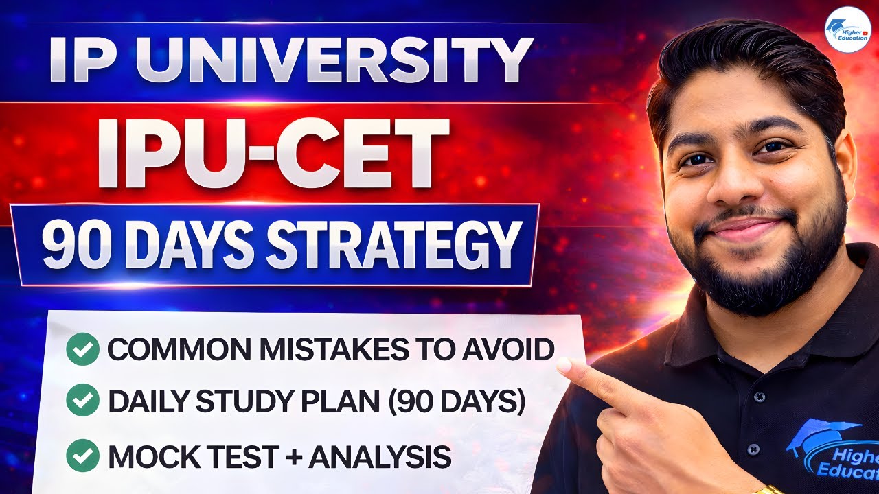 IPU CET 2026 90 Days Strategy  Complete Preparation Plan