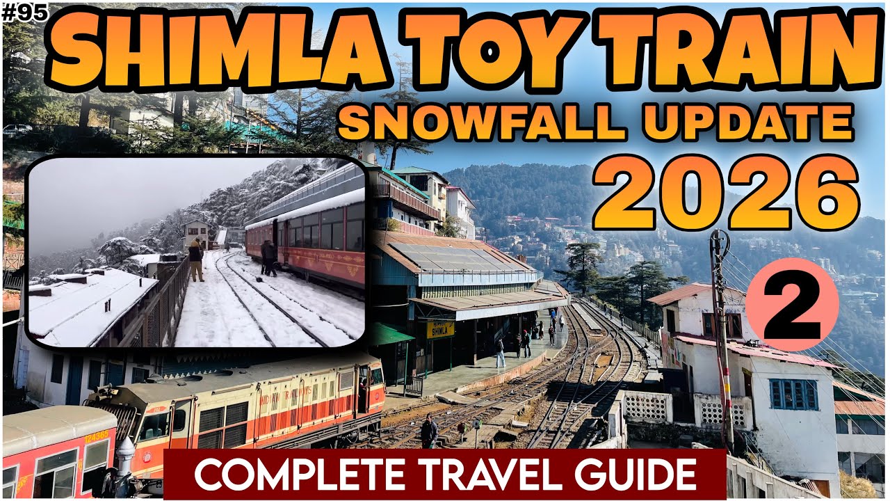 Shimla train journey in snow/kalka to Shimla toy train/toy train Shimla to Kalka#snow #snowfalltoday