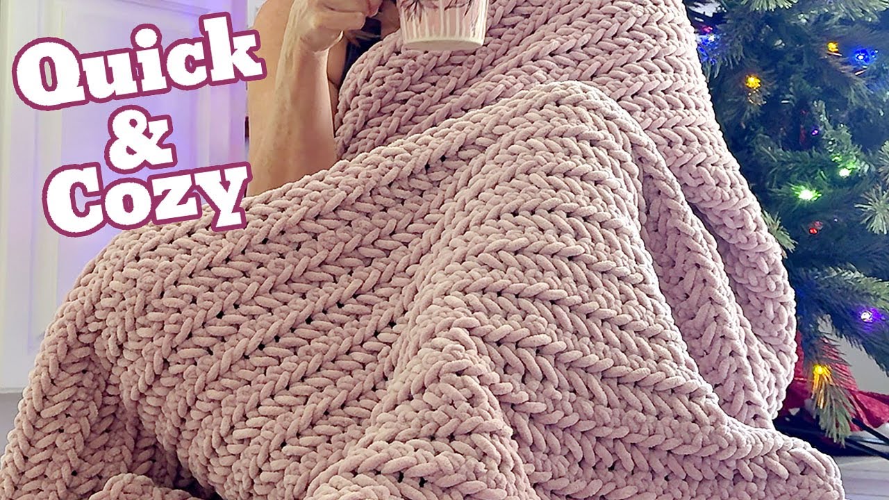 Make In a Day Chunky Blanket 🧶