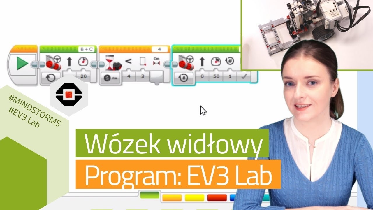 Programujemy Wózek widłowy z LEGO Mindstorms EV3 Lab