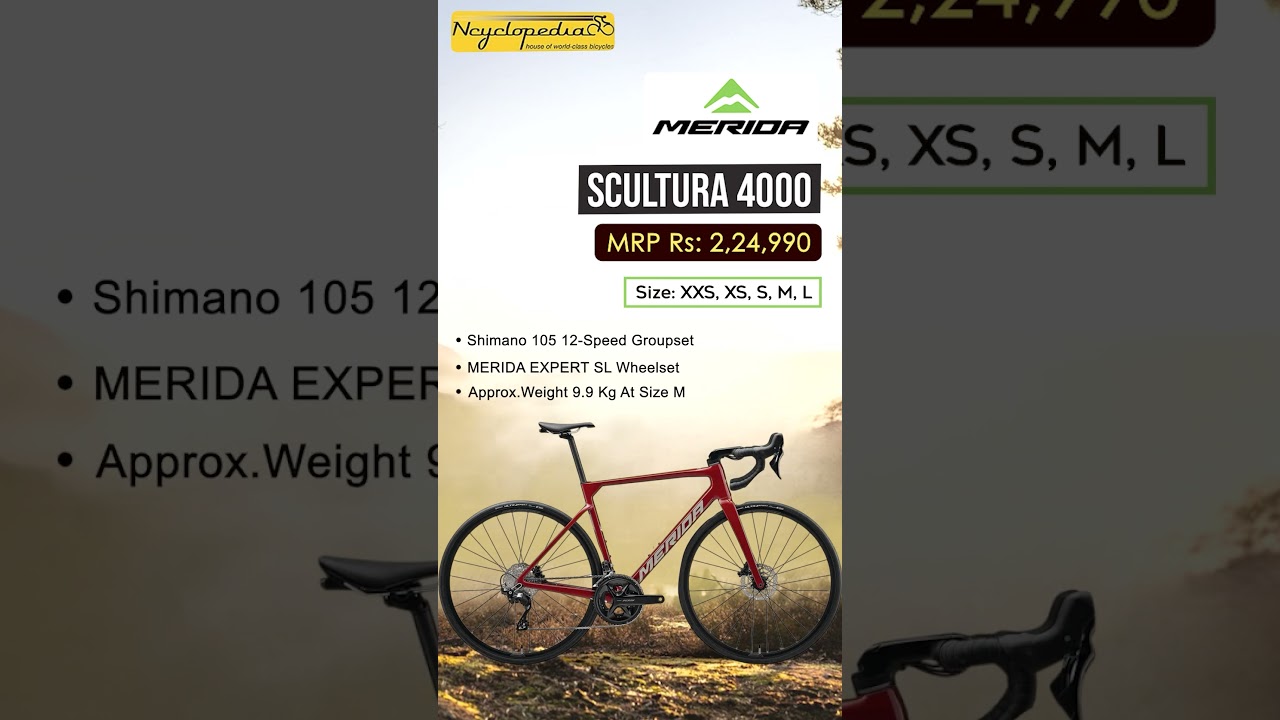 The Merida Scultura 4000 at Ncyclopedia Nagpur #bicyclestore #bicyclevideo