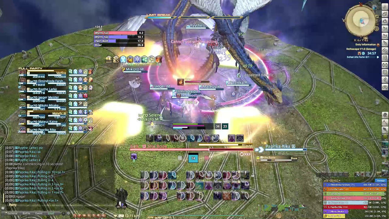 O1S Sub 6min speedy clear with Cactbot UIs