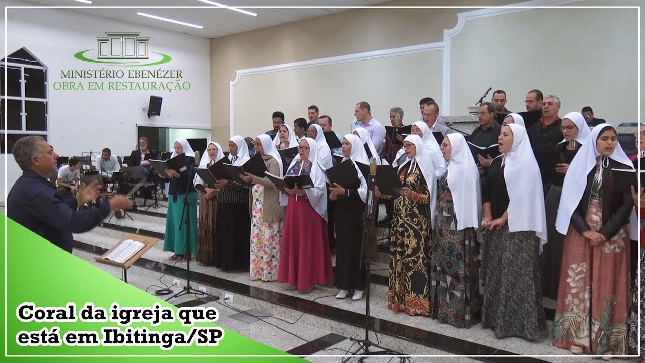 Coral da igreja que está em Ibitinga