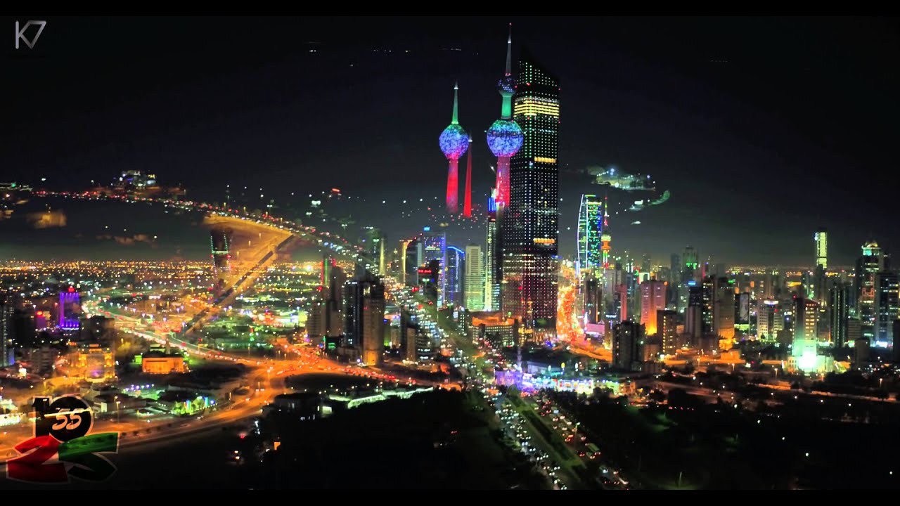 KUWAIT TOWERS FIREWORKS 2016 احتفال كويت العطاء