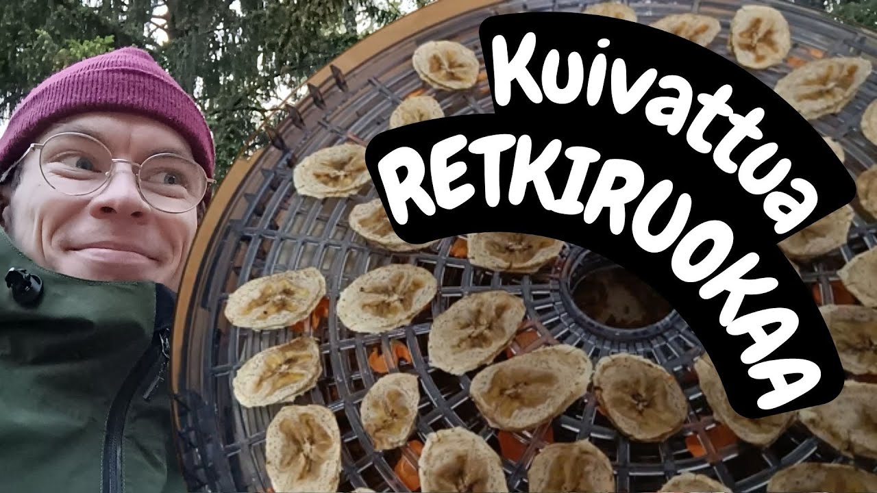 Hommasin hedelmäkuivurin ja kokeilin tehdä retkiruokia.