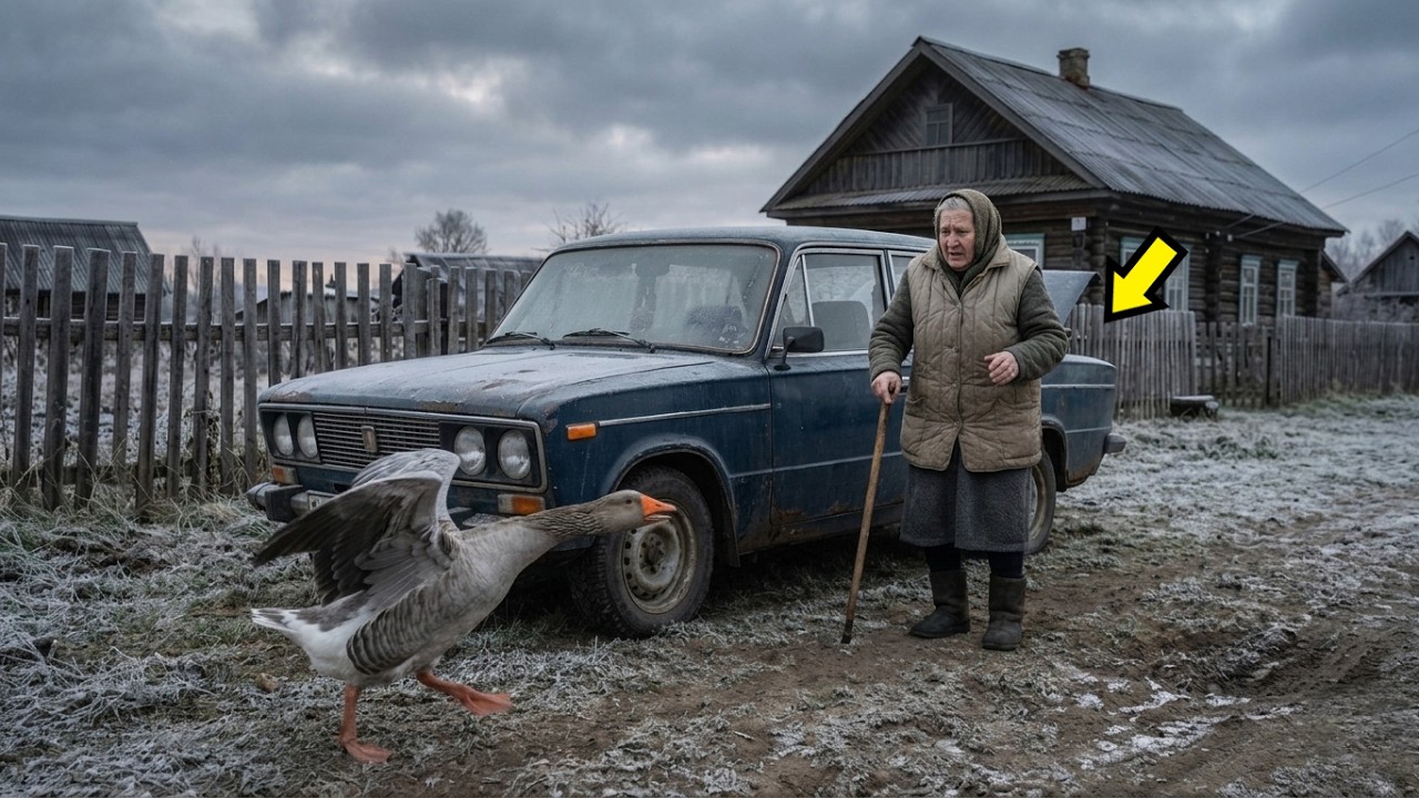 The goose hissed only at one car in the yard... You won't believe what they found in its trunk!