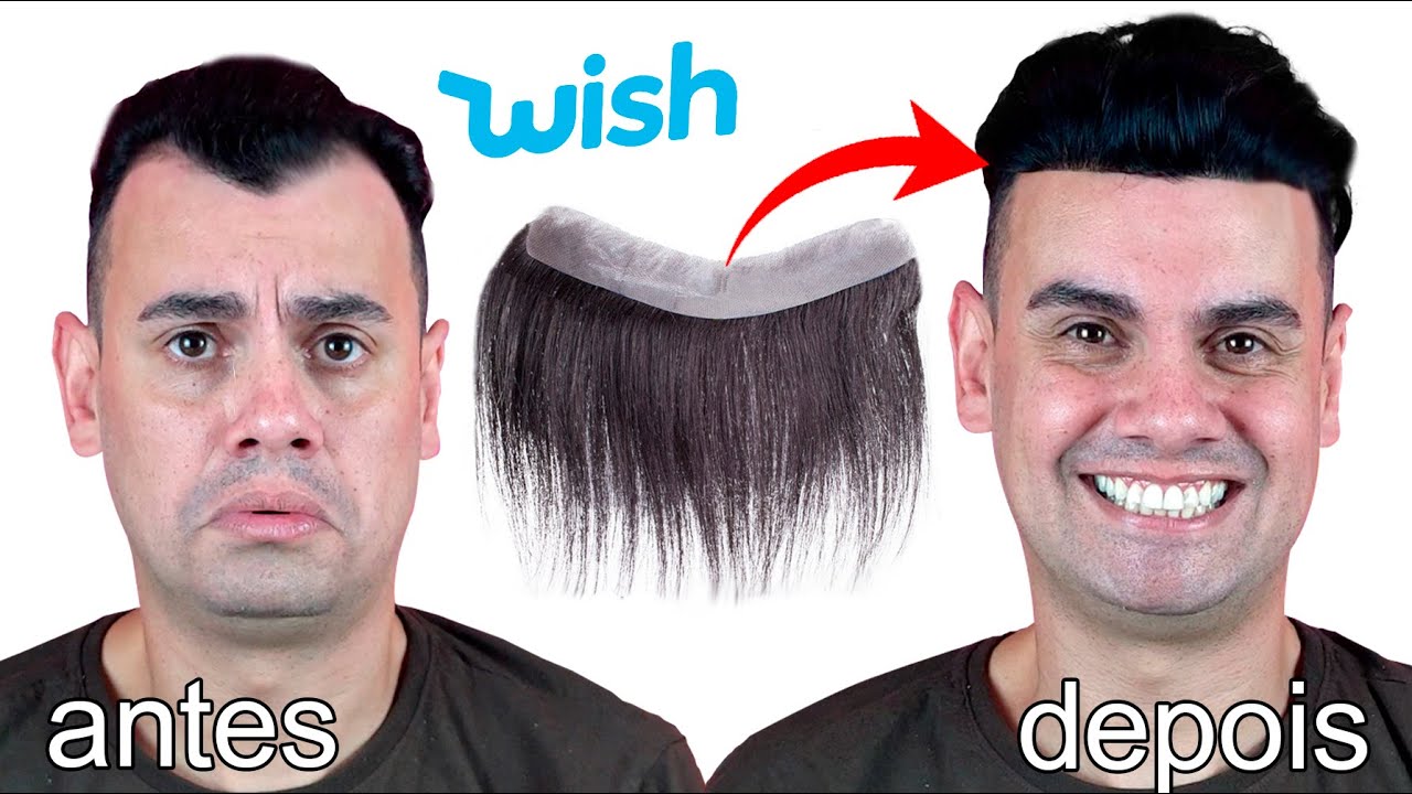 ✅ PERUCA DE FRANJA DA WISH COM CABELO HUMANO - Fub&aacute; online