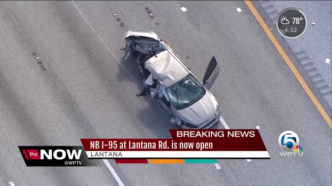 NB I-95 at Lantana Rd reopens
