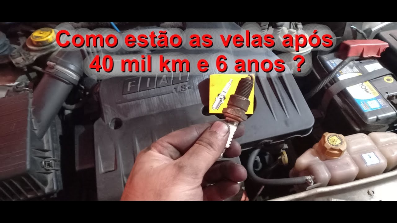 Como estão as velas do motor após 40 mil km ? - Troca das velas do Fiat Siena 1.8 HLX