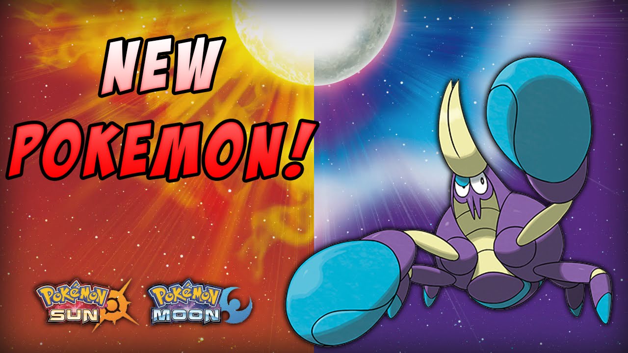 NEW POKEMON! CRABRAWLER, THE FIGHTING CRAB!! POKEMON SUN AND MOON